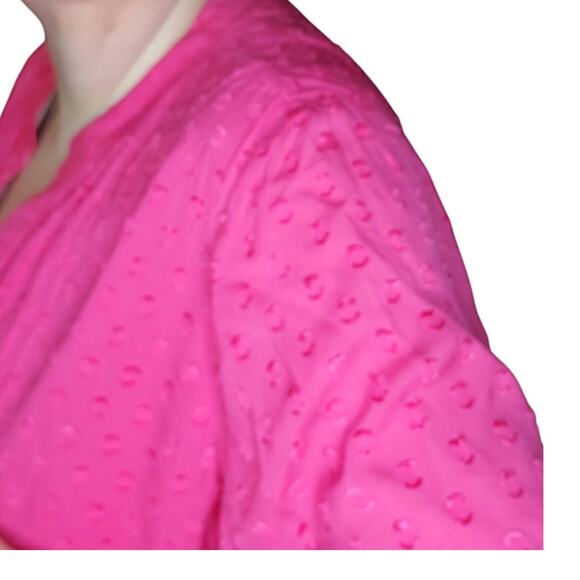 NEW Soft Surroundings Size 3X Lined Offshore Top Blouse in Raspberry Sorbet - Picture 3 of 10
